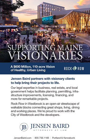 Jensen Baird supporting Maine visionaries
